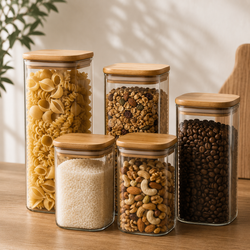 Kova Square Glass Airtight Storage Jar