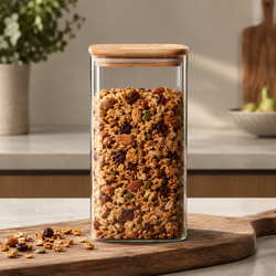 Kova Square Glass Airtight Storage Jar