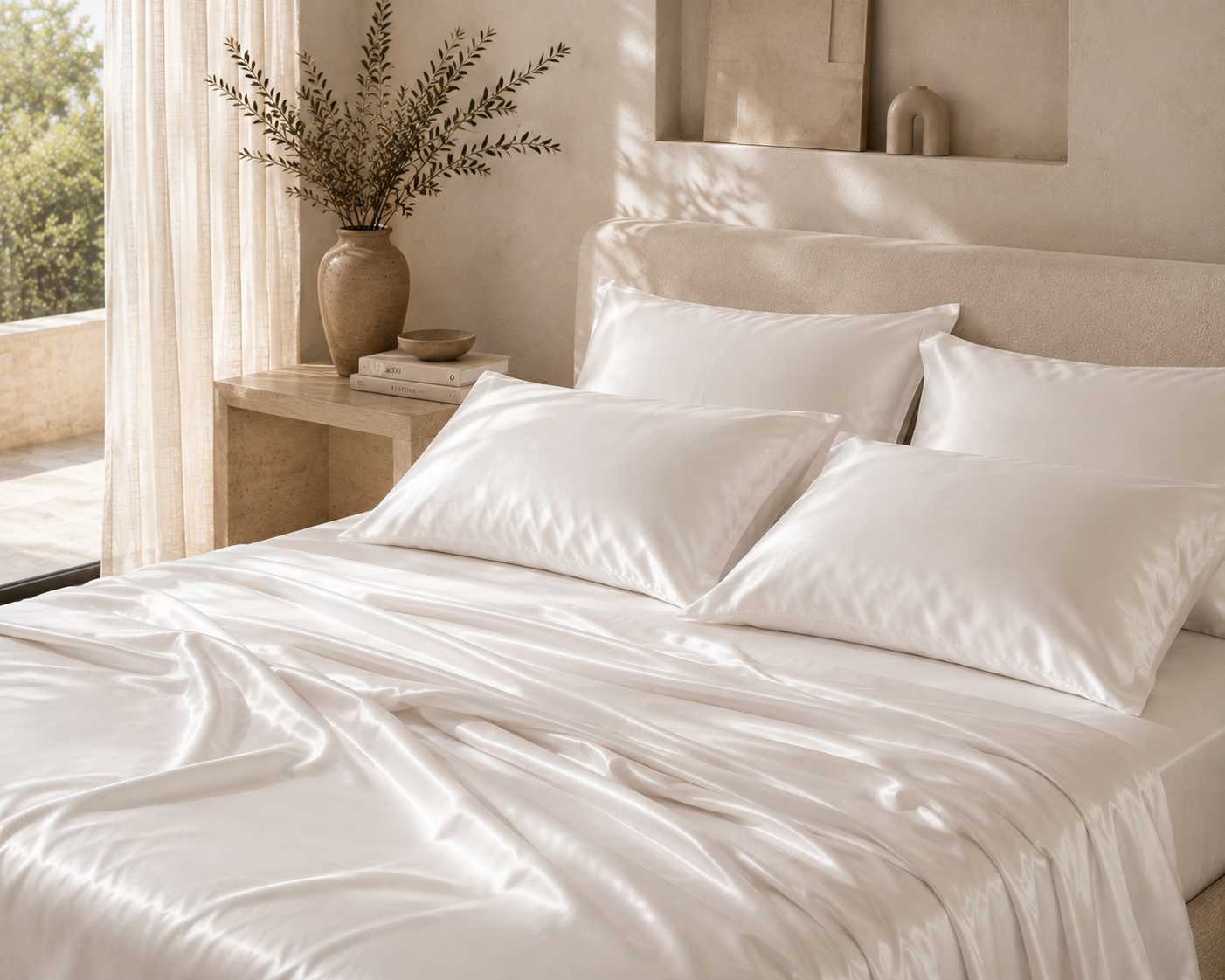Luxury Silk Satin Bedding Set