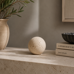 Orla Travertine Stone Ornament