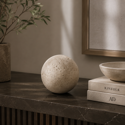 Orla Travertine Stone Ornament