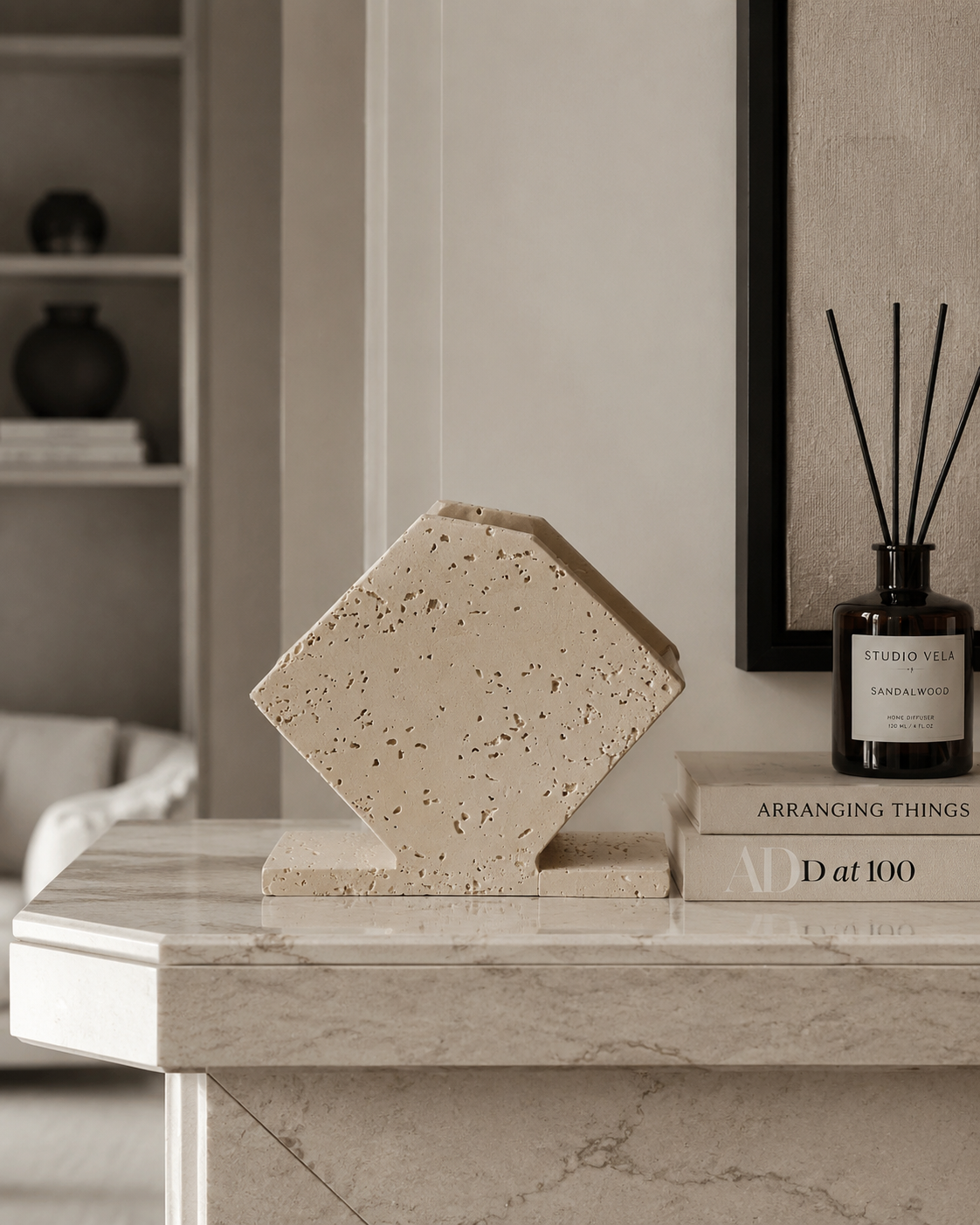 Riva Cave Stone Tissue Box