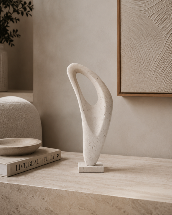 Ciro Travertine Stone Object