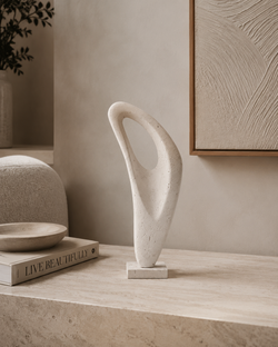 Ciro Travertine Stone Object