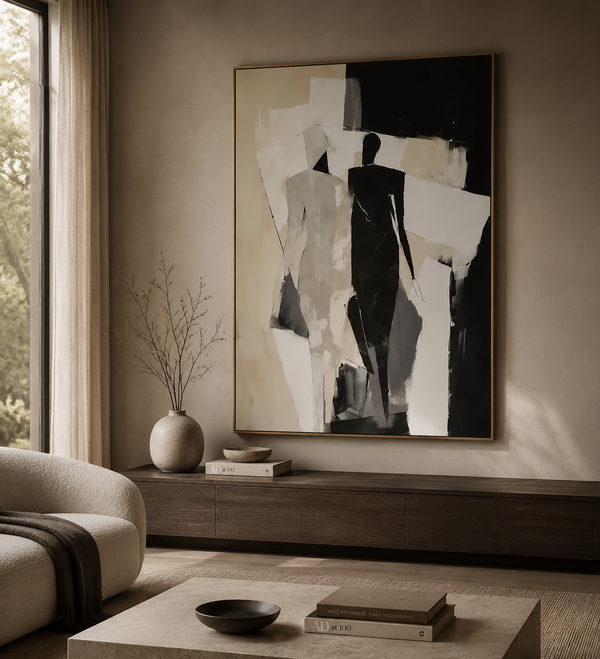 Noir Figure Canvas Wall Art