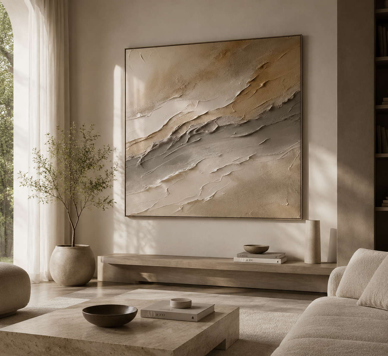 Solene Textured Wave Canvas