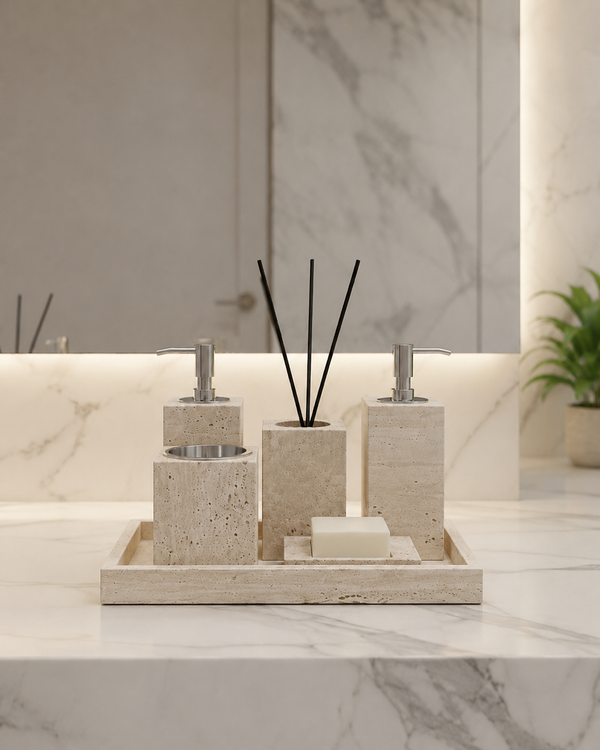 Liora Travertine Bathroom Collection