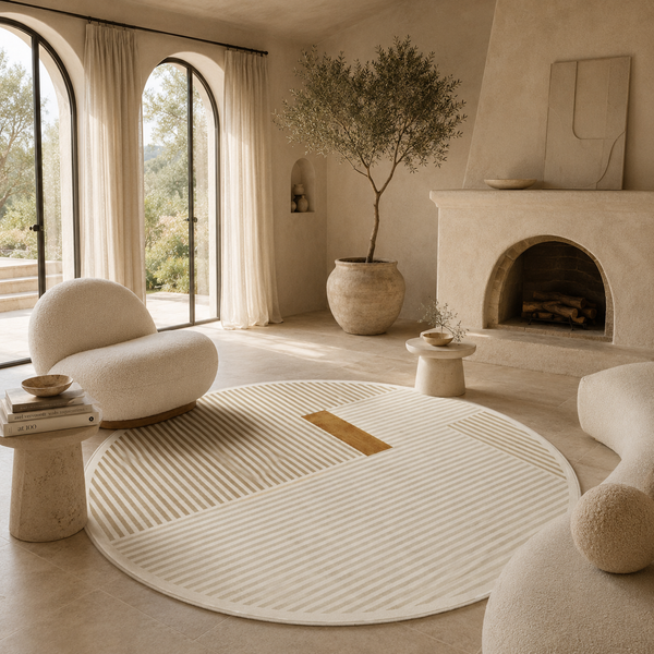 Seren Round Textured Rug
