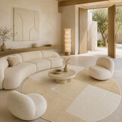 Seren Round Textured Rug