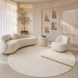 Seren Round Textured Rug