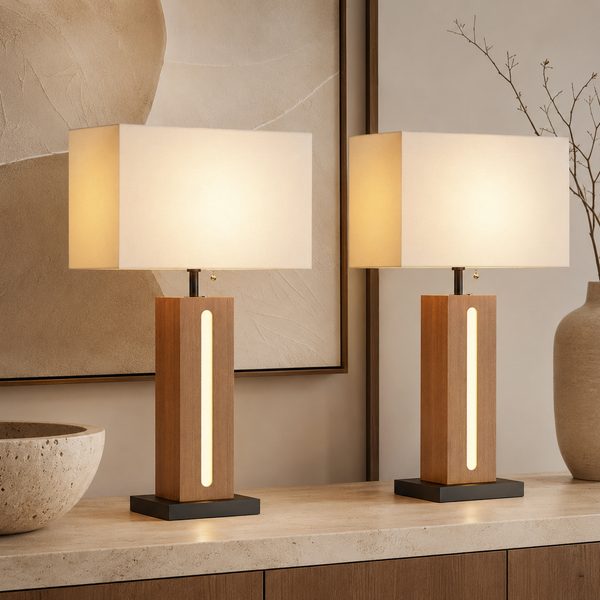 Vale Dimmable Table Lamp Set