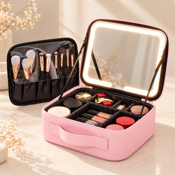 Elara LED Travel Beauty Case