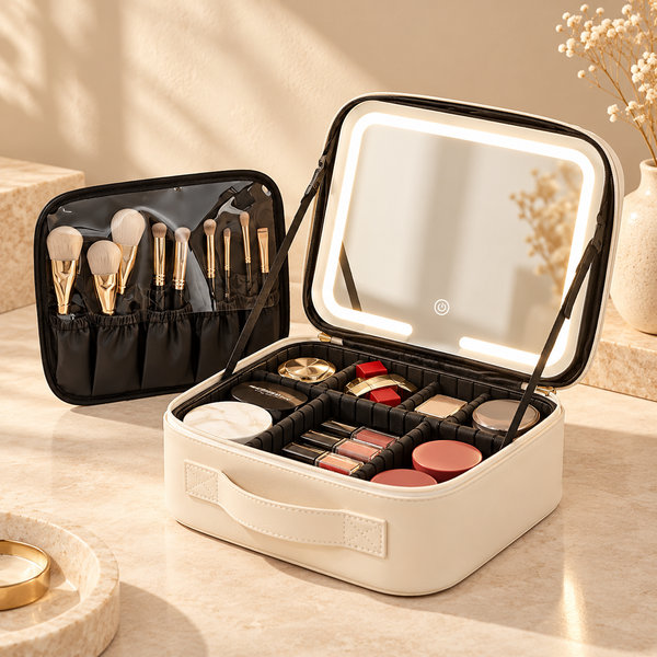 Elara LED Travel Beauty Case