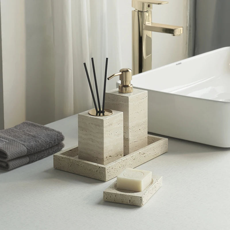 Natural Stone Bathroom Set