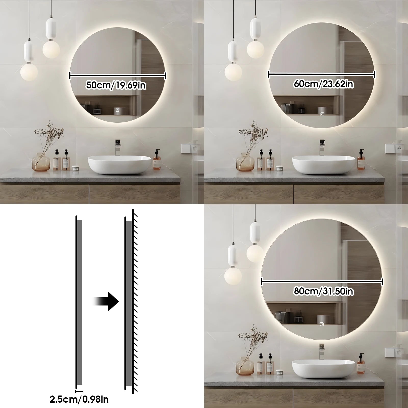 LED Touch Bathroom Mirror