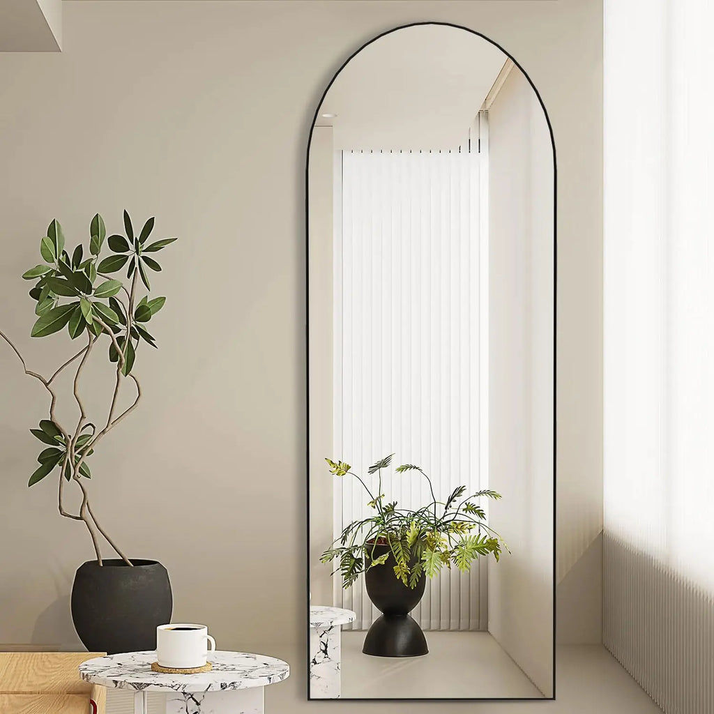Large Arched Floor Mirror