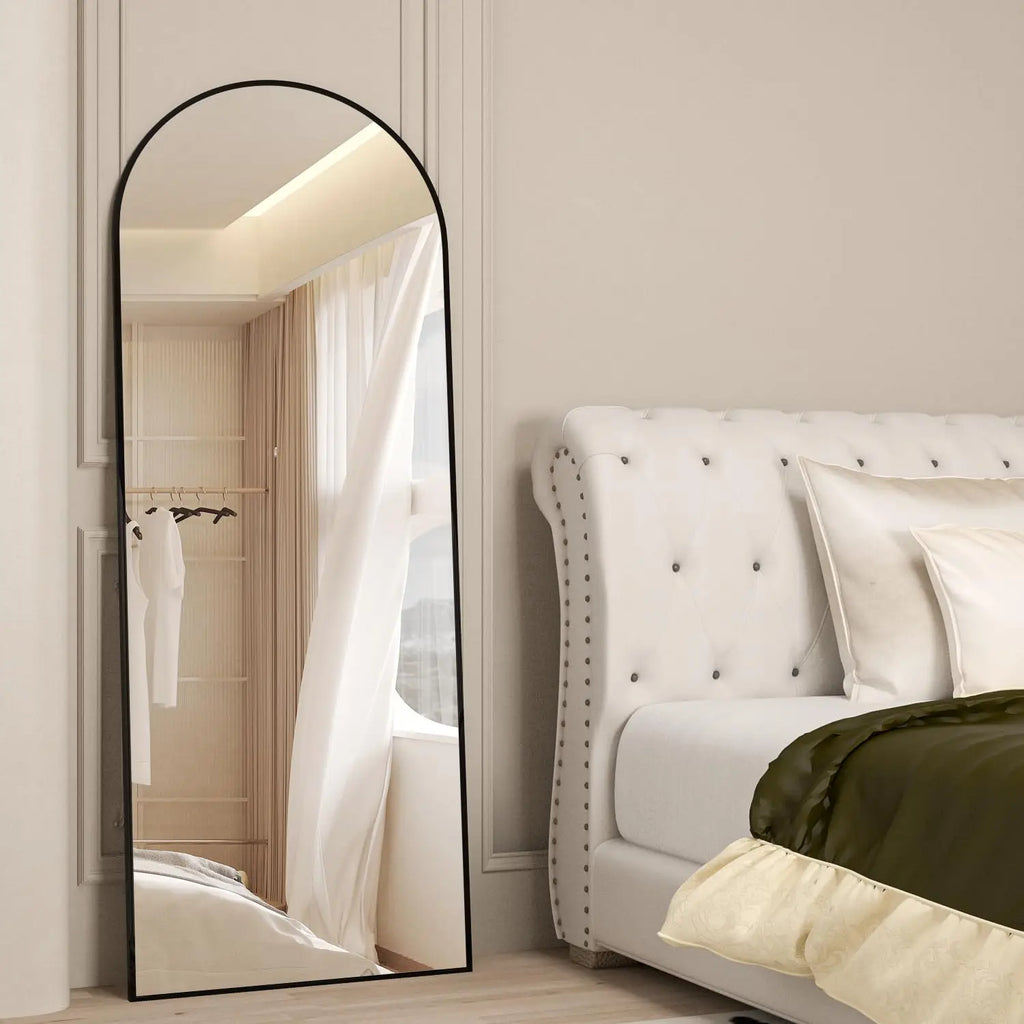 Large Arched Floor Mirror