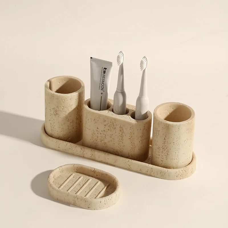 Limestone Bathroom Accessories Set