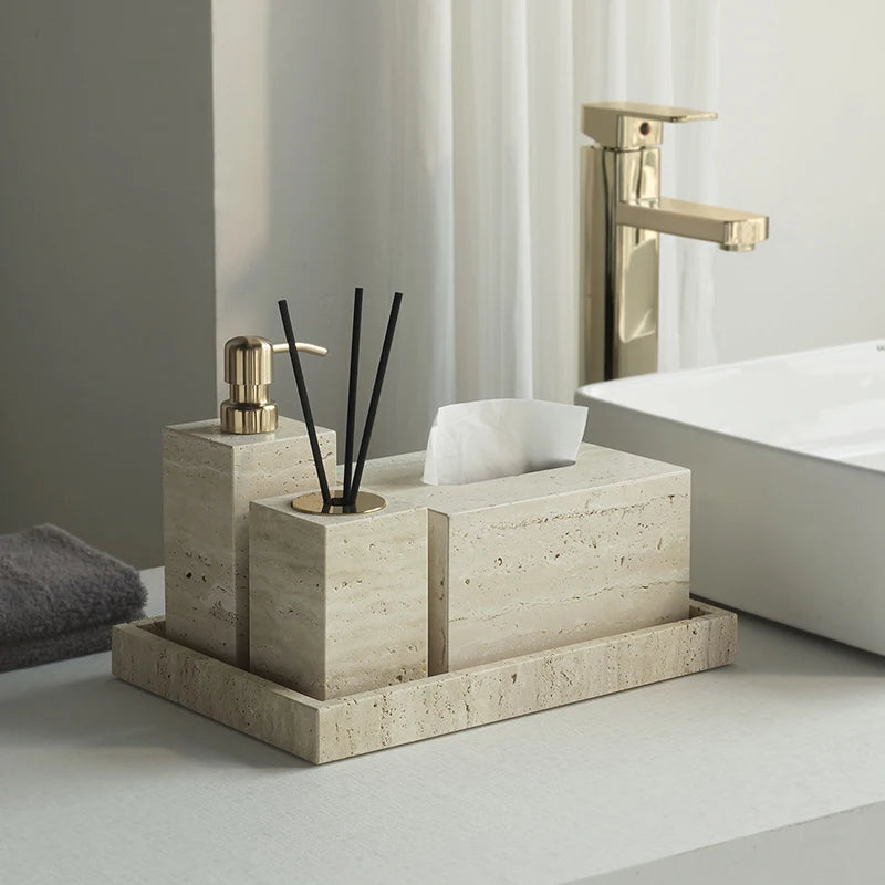 Natural Stone Bathroom Set