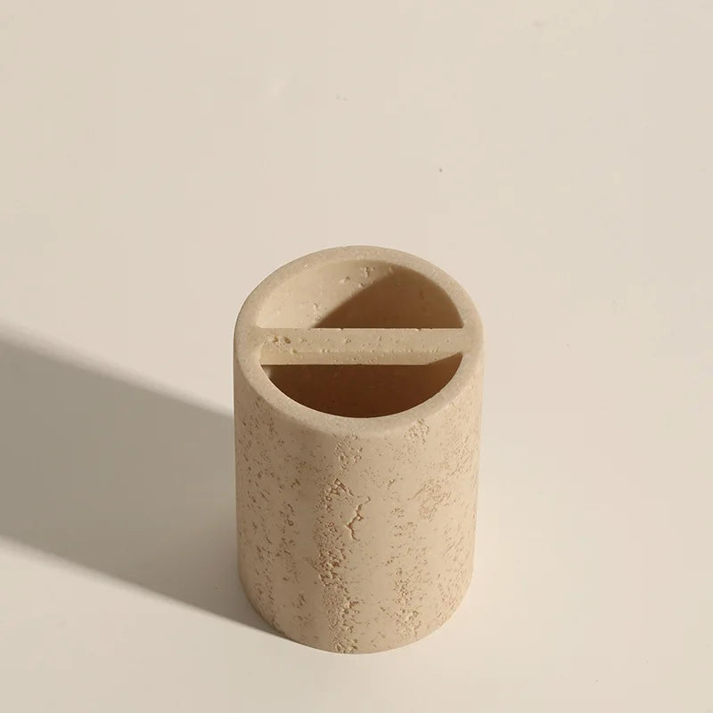 Limestone Bathroom Accessories Set