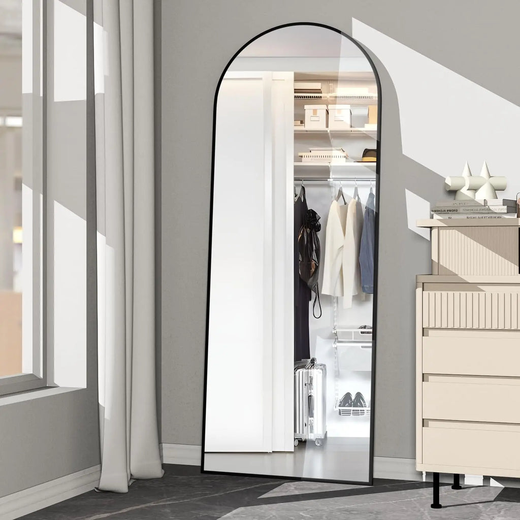 Large Arched Floor Mirror