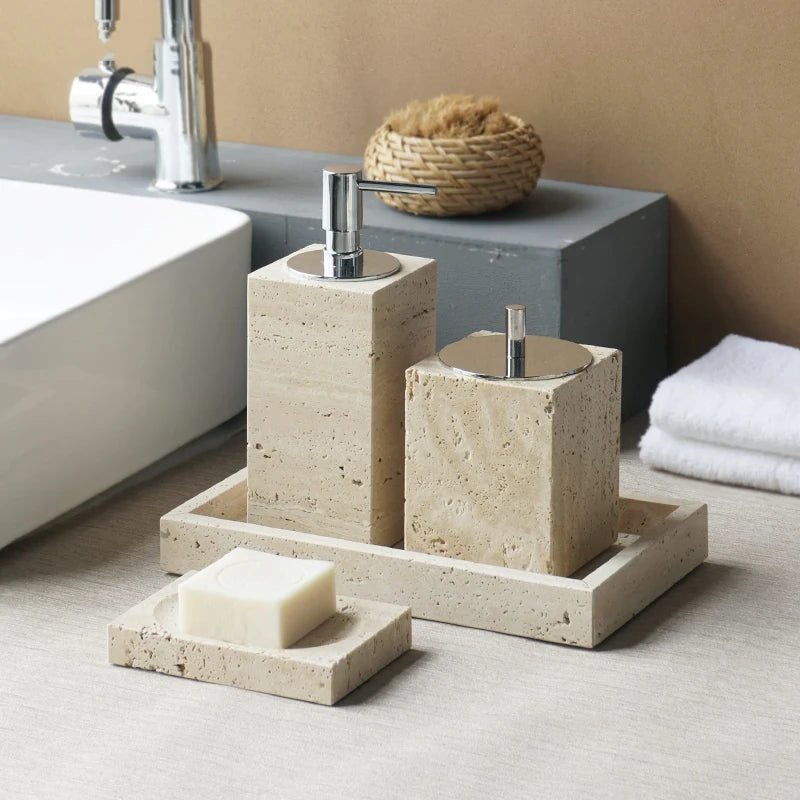 Warm Stone Bathroom Set