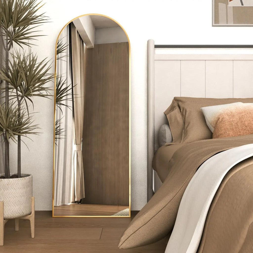 Large Arched Floor Mirror