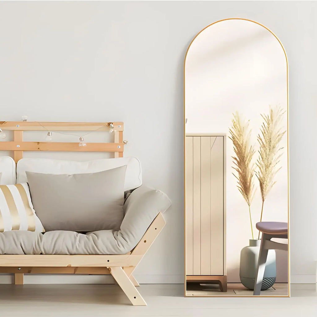 Large Arched Floor Mirror