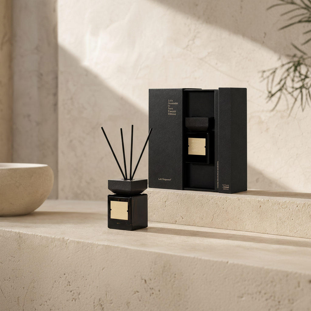 Maison Reed Diffuser 100ml with rattan reeds — hotel-grade home fragrance by Studio Vela